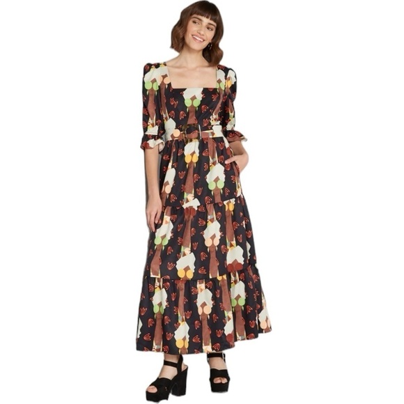 Hutch x ModCloth - NWT Let's Go Boho Maxi Dress Sz 4 - Picture 1 of 13